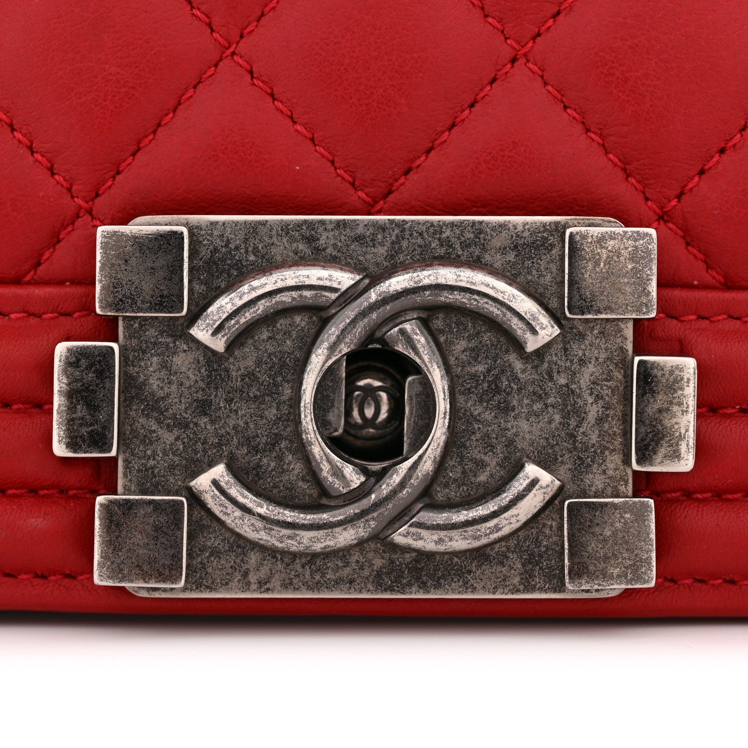 Chanel Calfskin Quilted New Medium Boy Flap Red