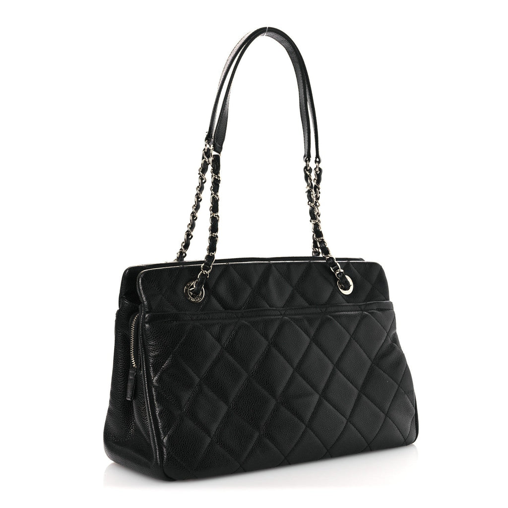 Chanel Caviar Quilted Timeless CC Soft Tote Black