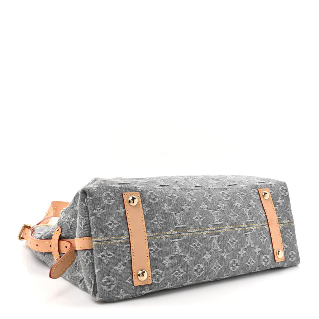 Louis Vuitton Monogram Denim CarryAll MM Washed Grey