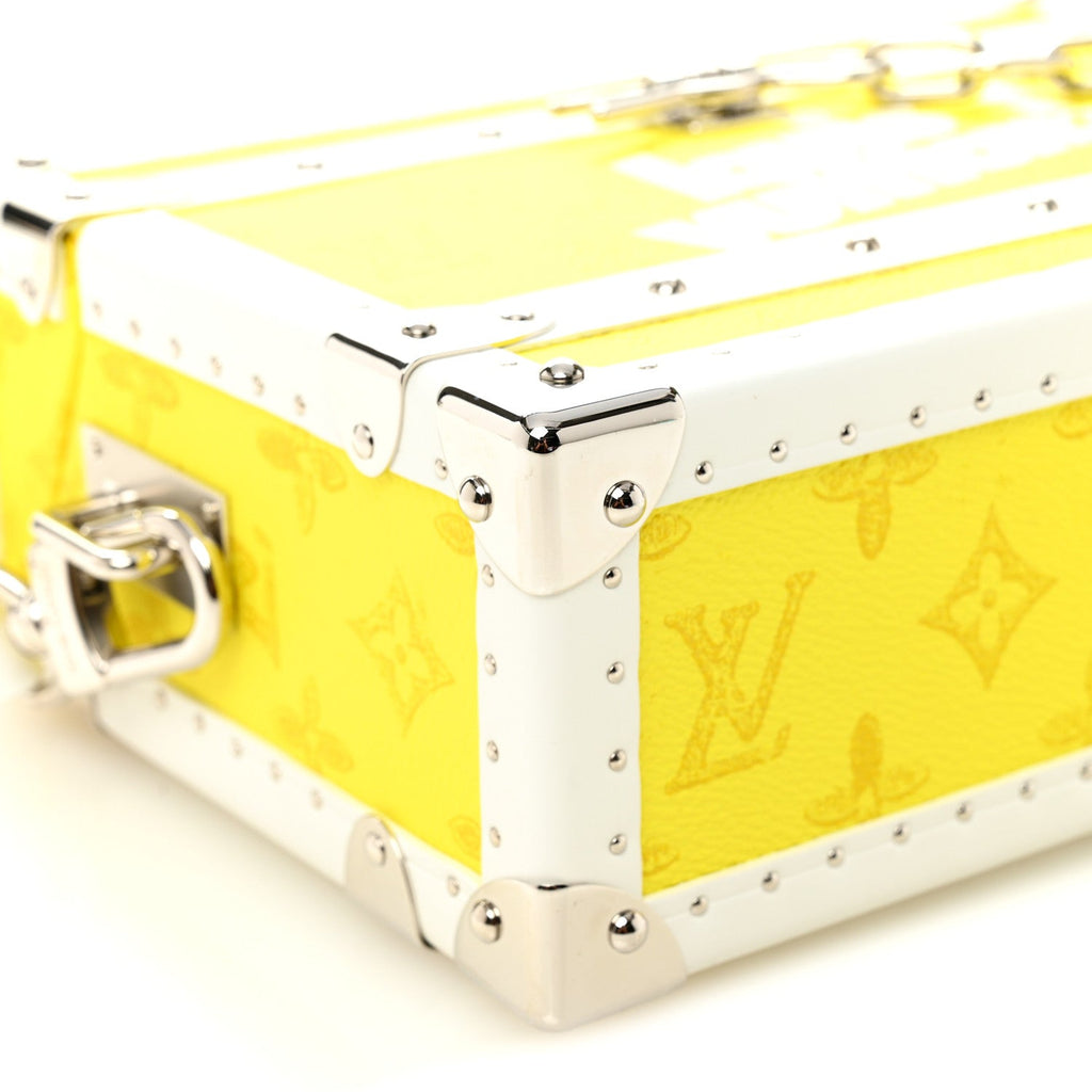 Louis Vuitton Vintage Monogram Everyday LV Clutch Trunk Jaune