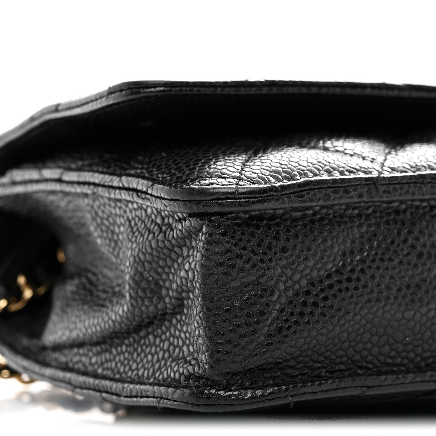 Chanel Caviar Quilted Wallet on Chain WOC Black
