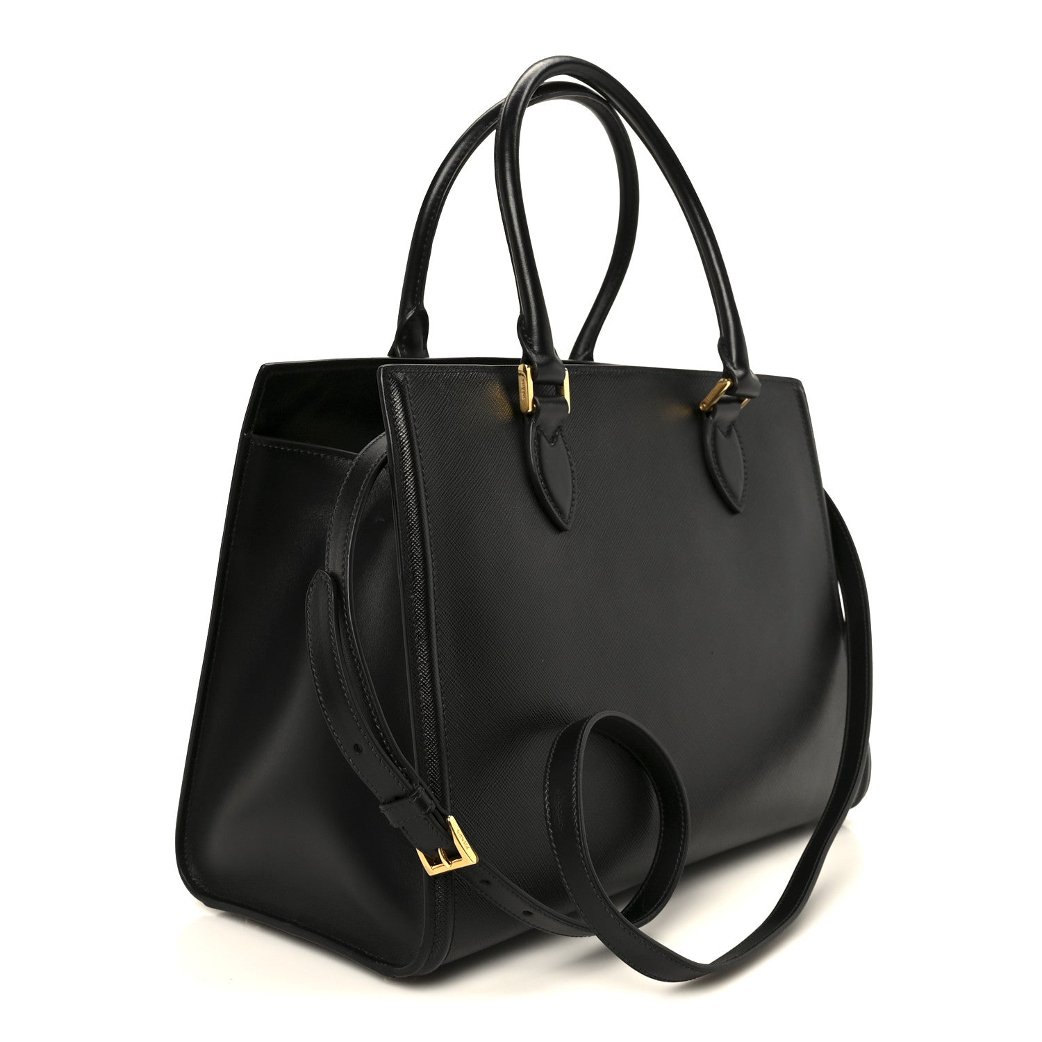 Prada Saffiano Soft Calfskin Tote Black