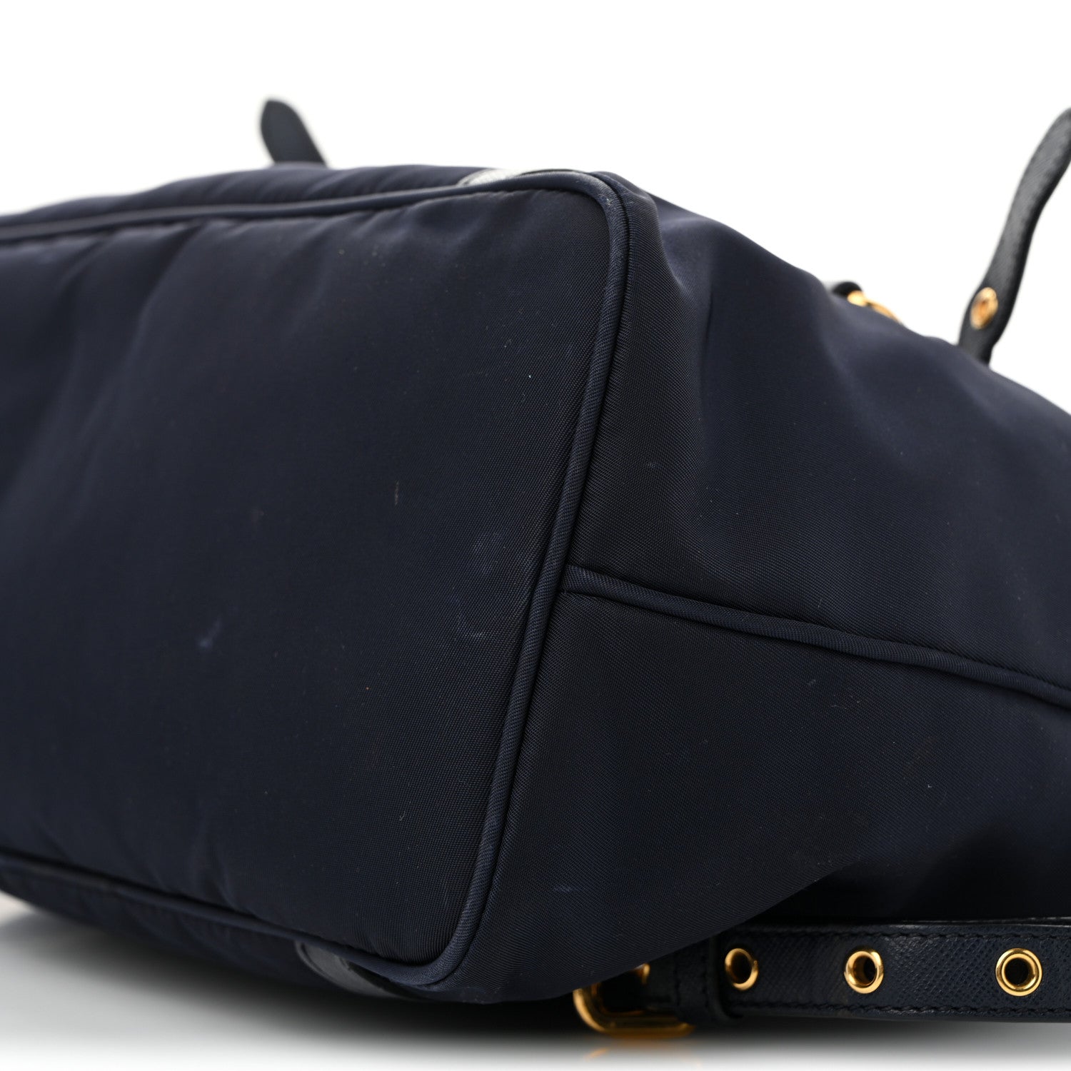 Prada Saffiano Tessuto Nylon Shopping Tote Royal Blue