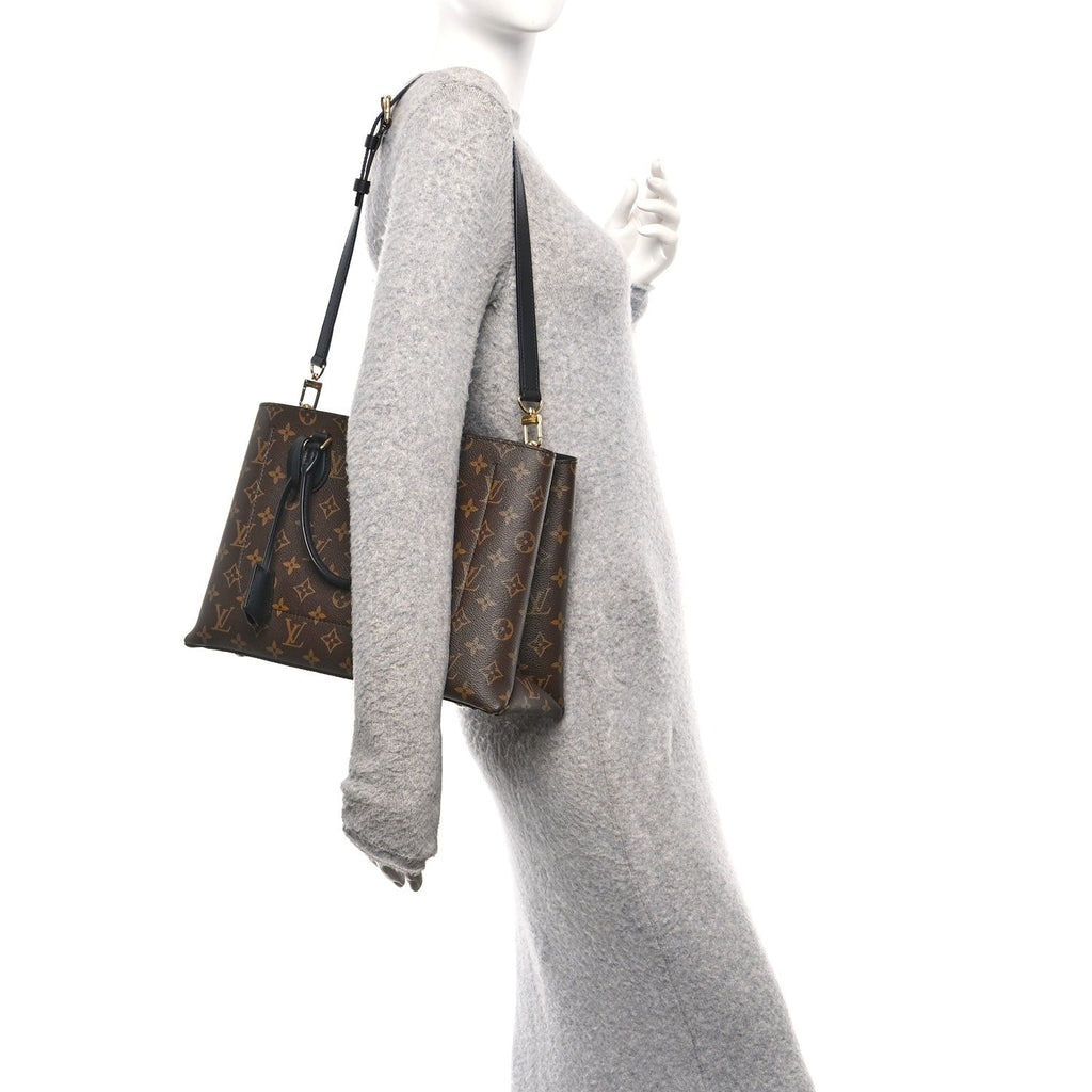 Louis Vuitton Monogram Flower Tote Black