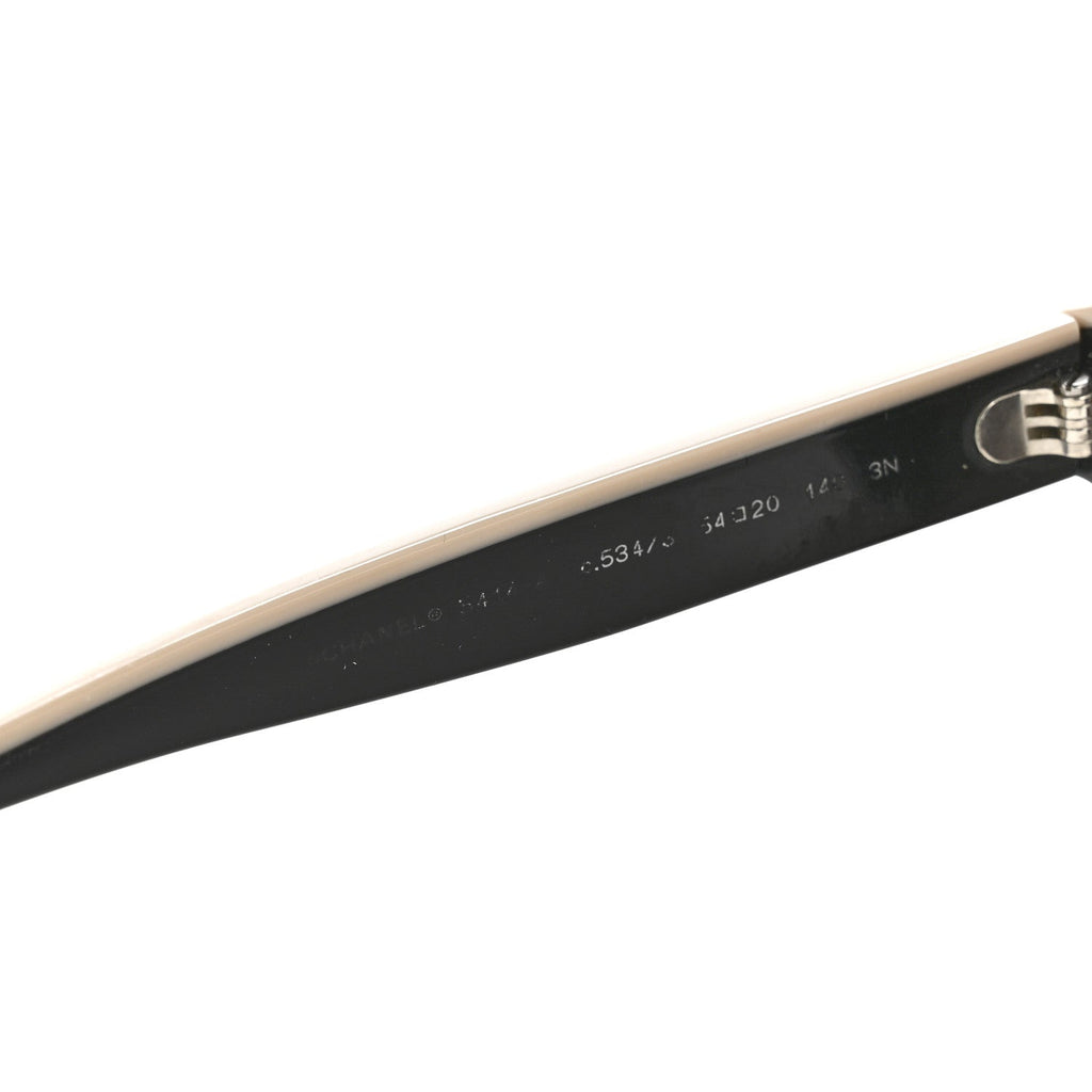 Acetate CC Butterfly Sunglasses 5414-A Black Beige