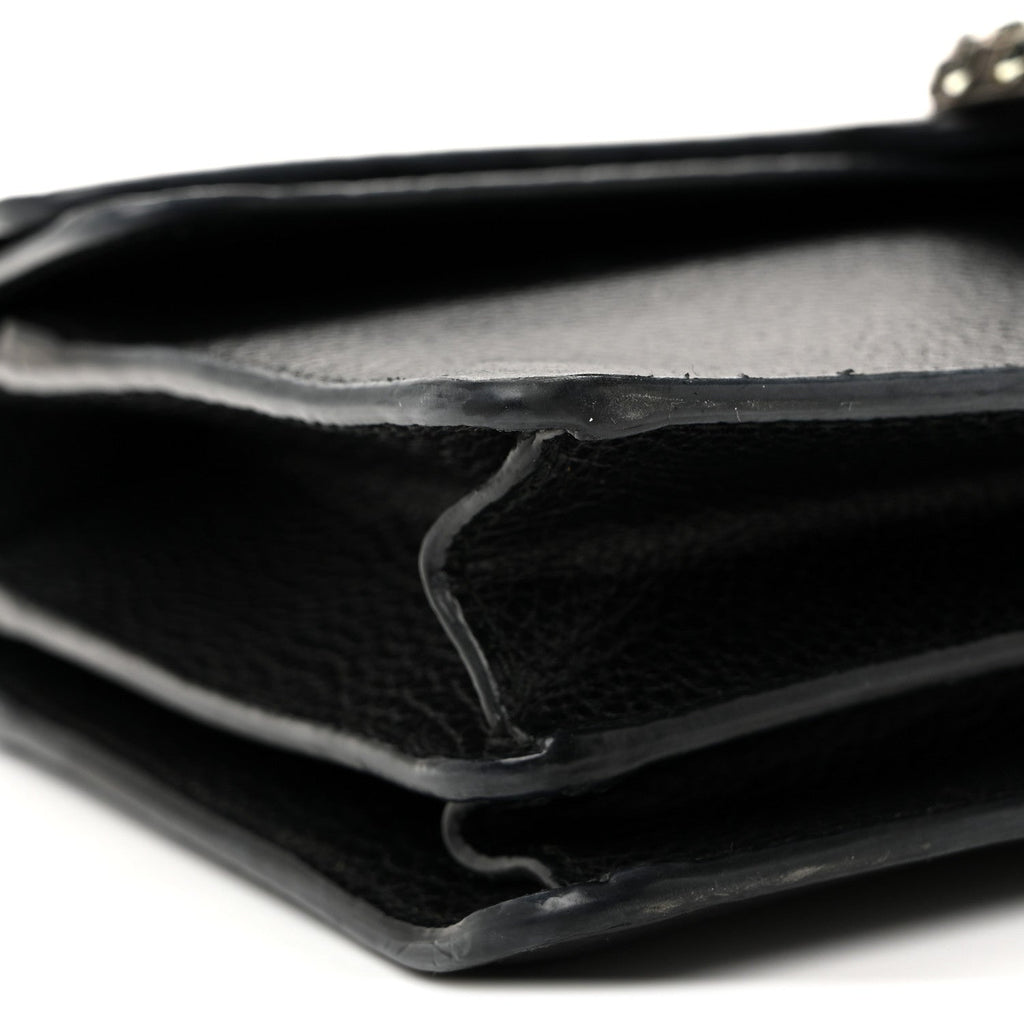 Gucci Pebbled Calfskin Small Dionysus Shoulder Bag Black