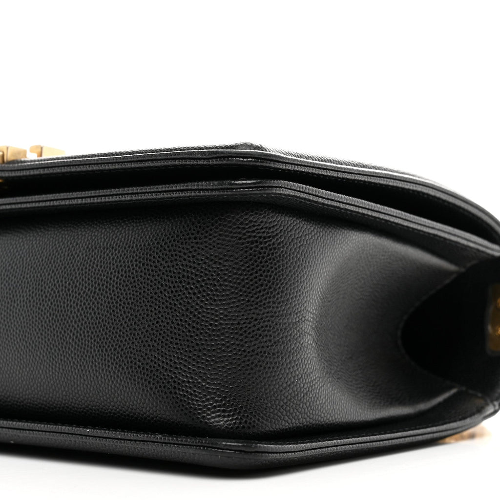 Chanel Caviar Quilted Medium Boy Flap Black