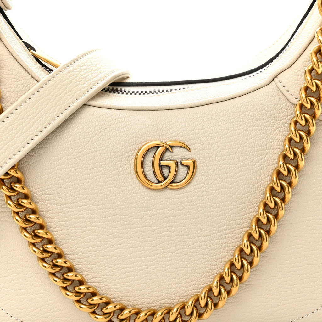 Gucci Goatskin Small Aphrodite Shoulder Bag Mystic White