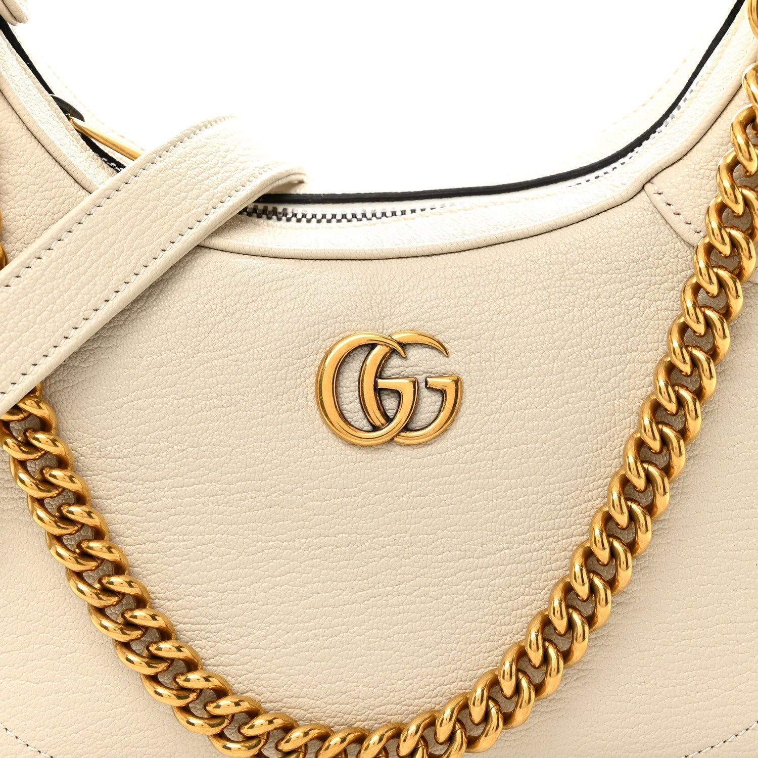 Gucci Goatskin Small Aphrodite Shoulder Bag Mystic White