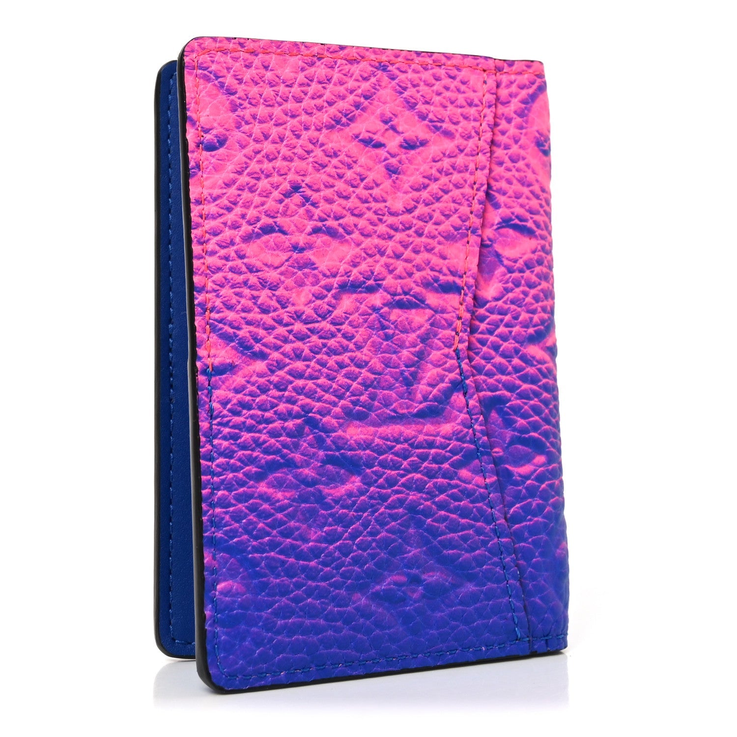Louis Vuitton Taurillon Illusion Pocket Organizer Bleu Rose