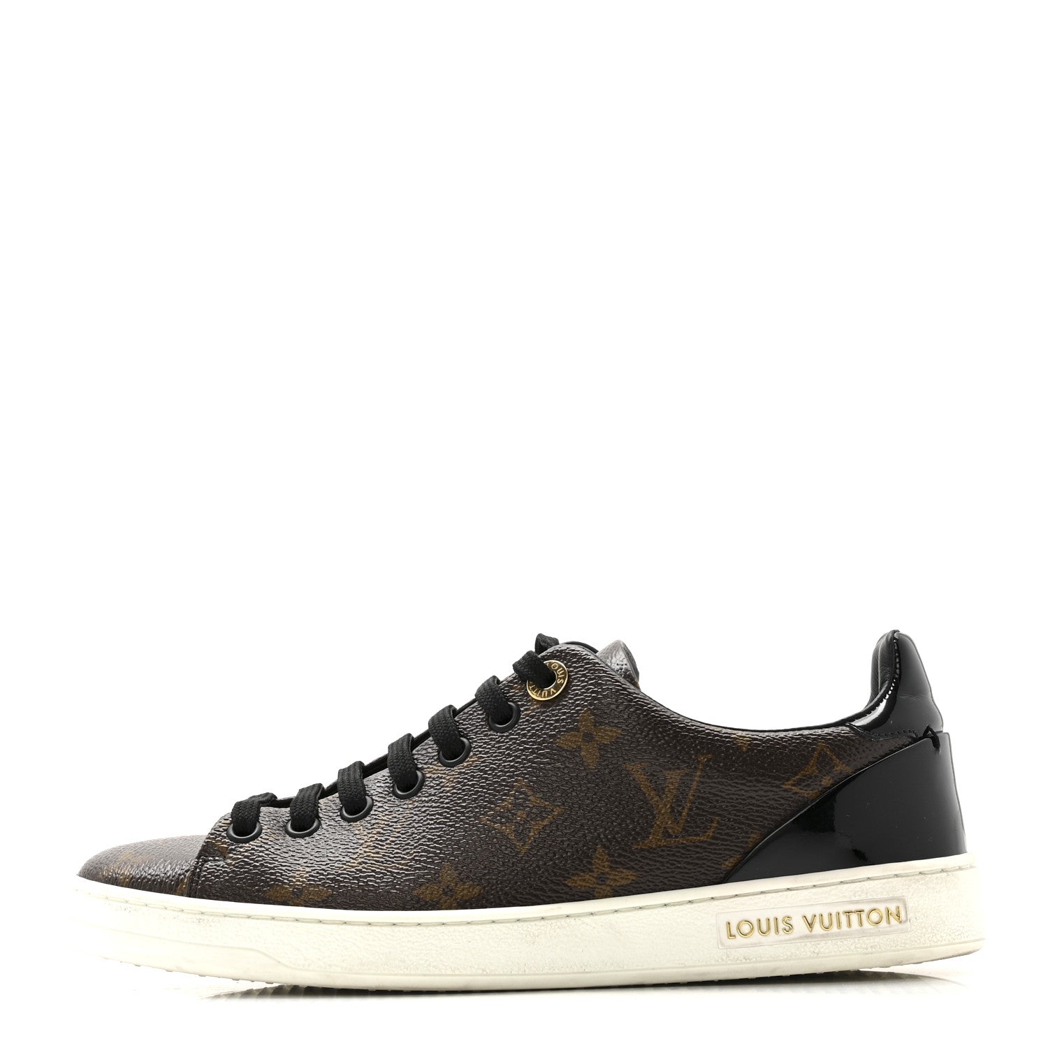 Louis Vuitton Patent Monogram Frontrow Sneakers 36.5