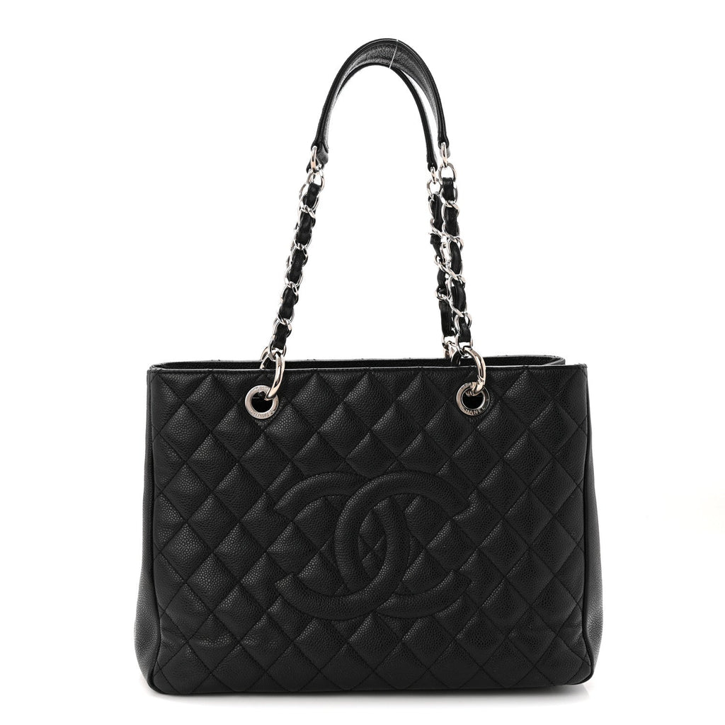 Chanel Caviar Quilted Grand Shopping Tote GST Black