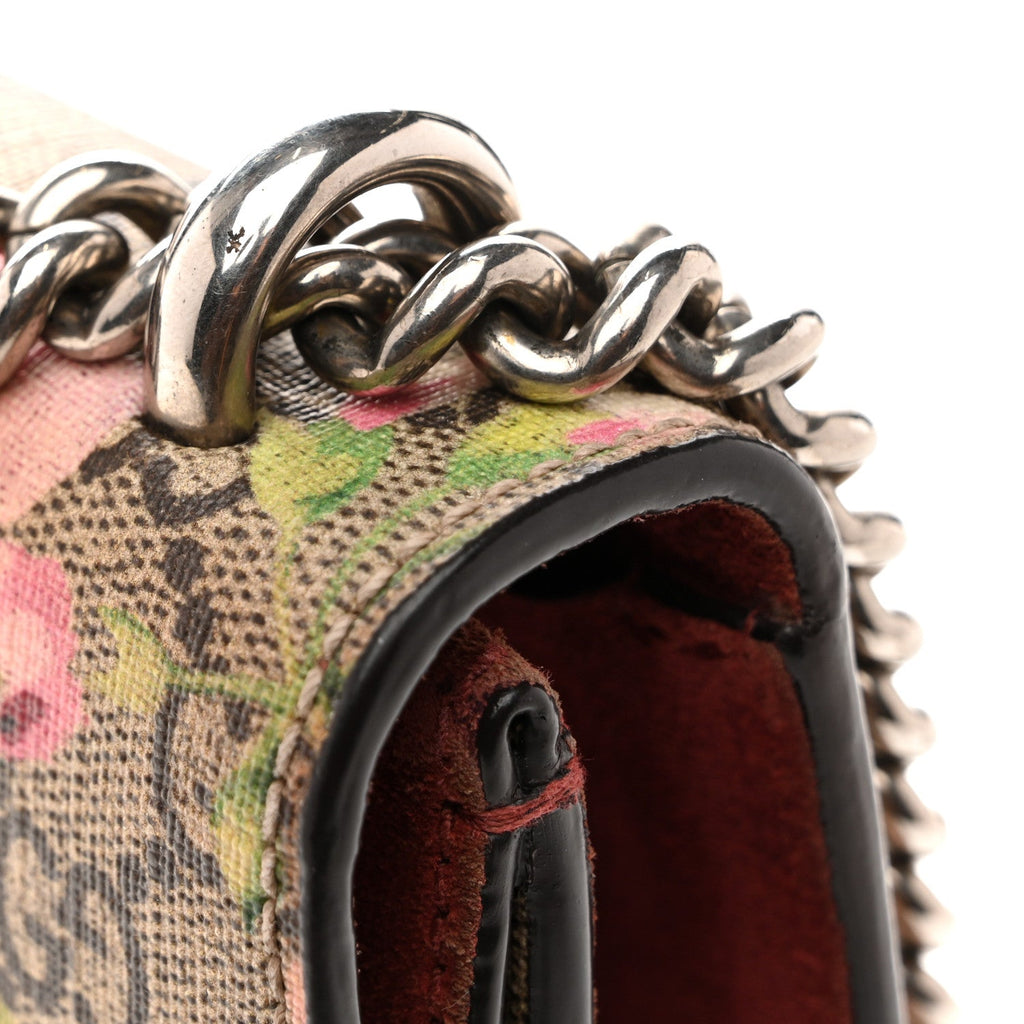 Gucci GG Supreme Monogram Blooms Mini Dionysus Shoulder Bag Beige Multicolor Dry Rose