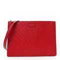 Gucci Guccissima Signature Messenger Bag Hibiscus Red