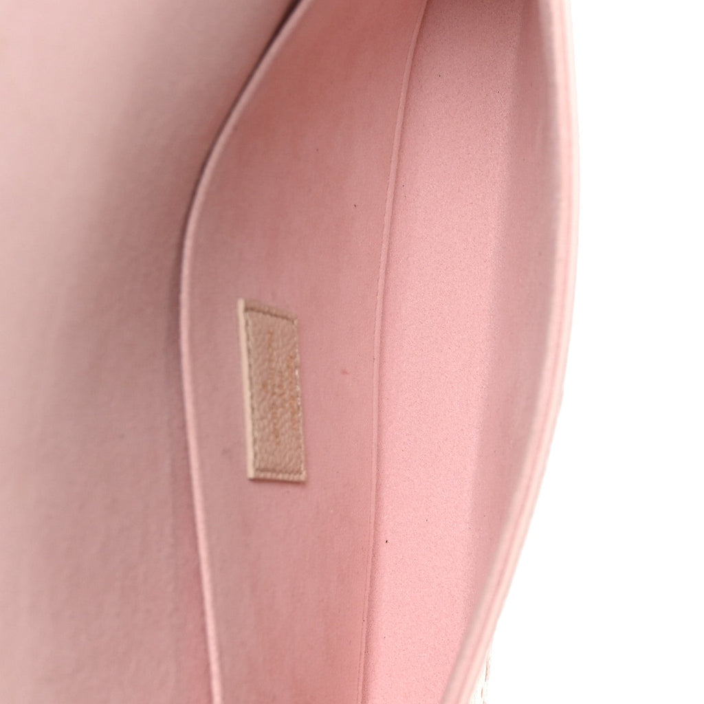 Louis Vuitton Empreinte Spring in the City Felicie Pochette Chain Wallet Pink Beige Yellow