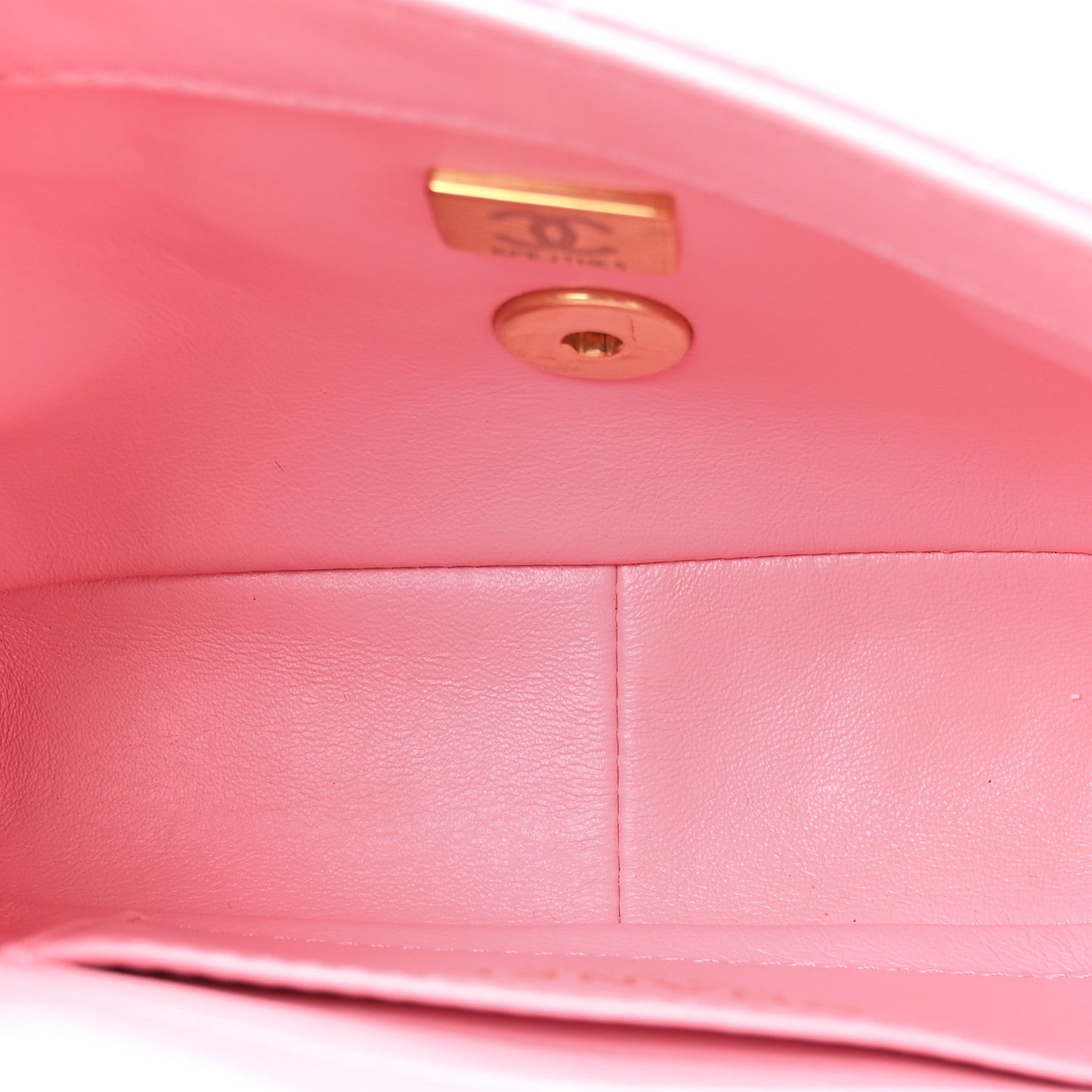 Chanel Lambskin Wenge Quilted Mini Fashion Wood Square Flap Pink