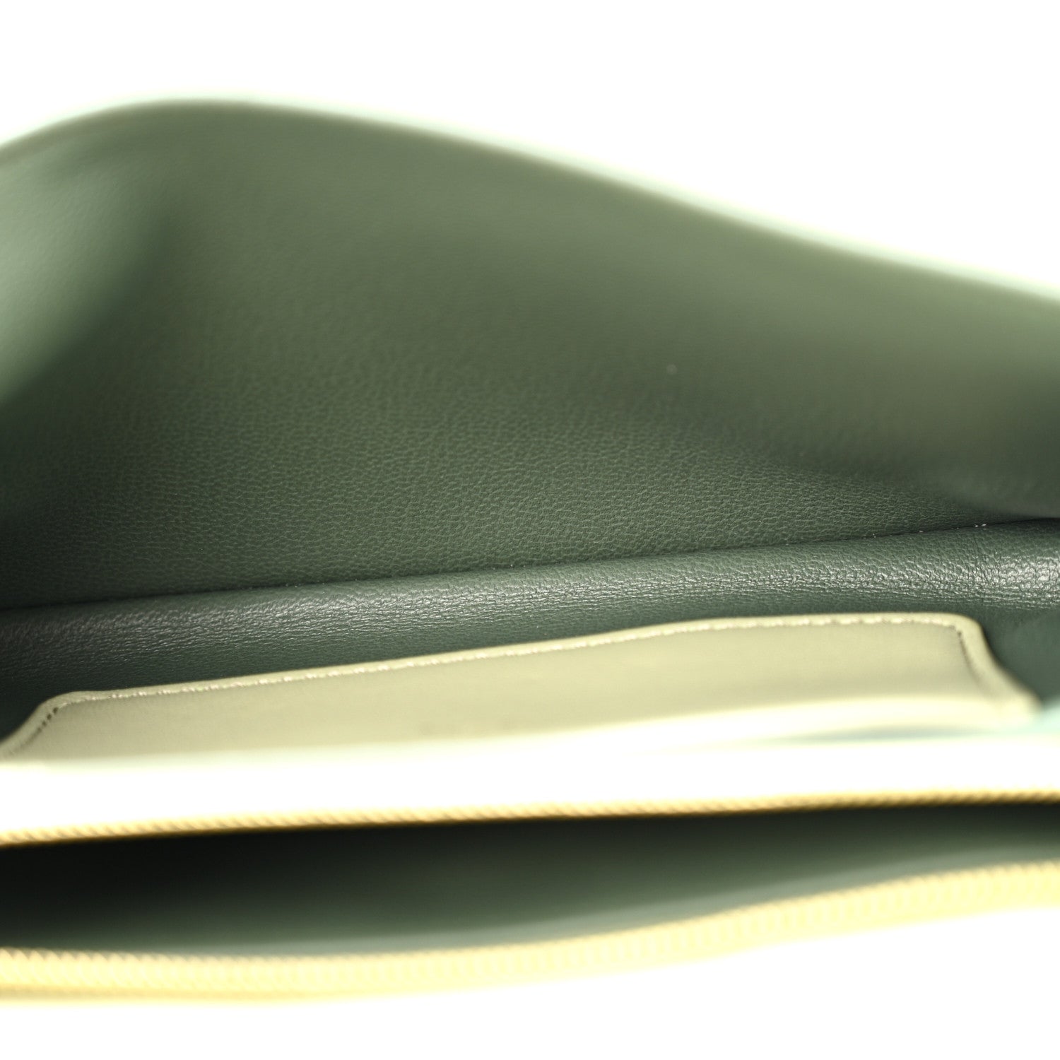 Louis Vuitton Lambskin Embossed Monogram Pochette Coussin Green