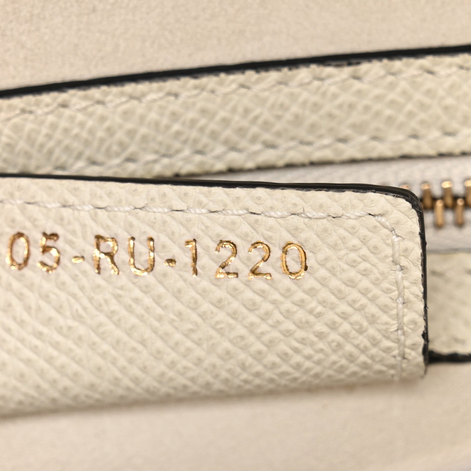 Christian Dior Grained Calfskin Saddle Bag White