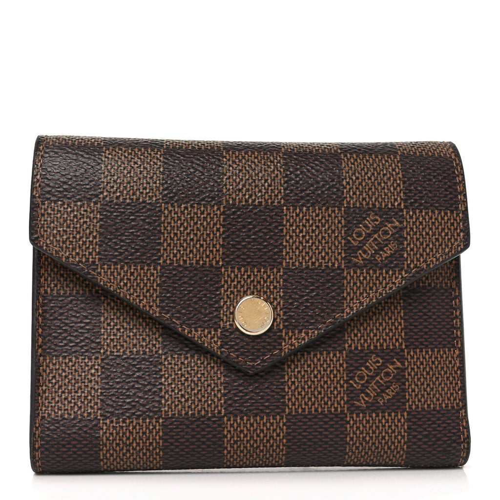 Louis Vuitton Damier Ebene Victorine Wallet Rouge