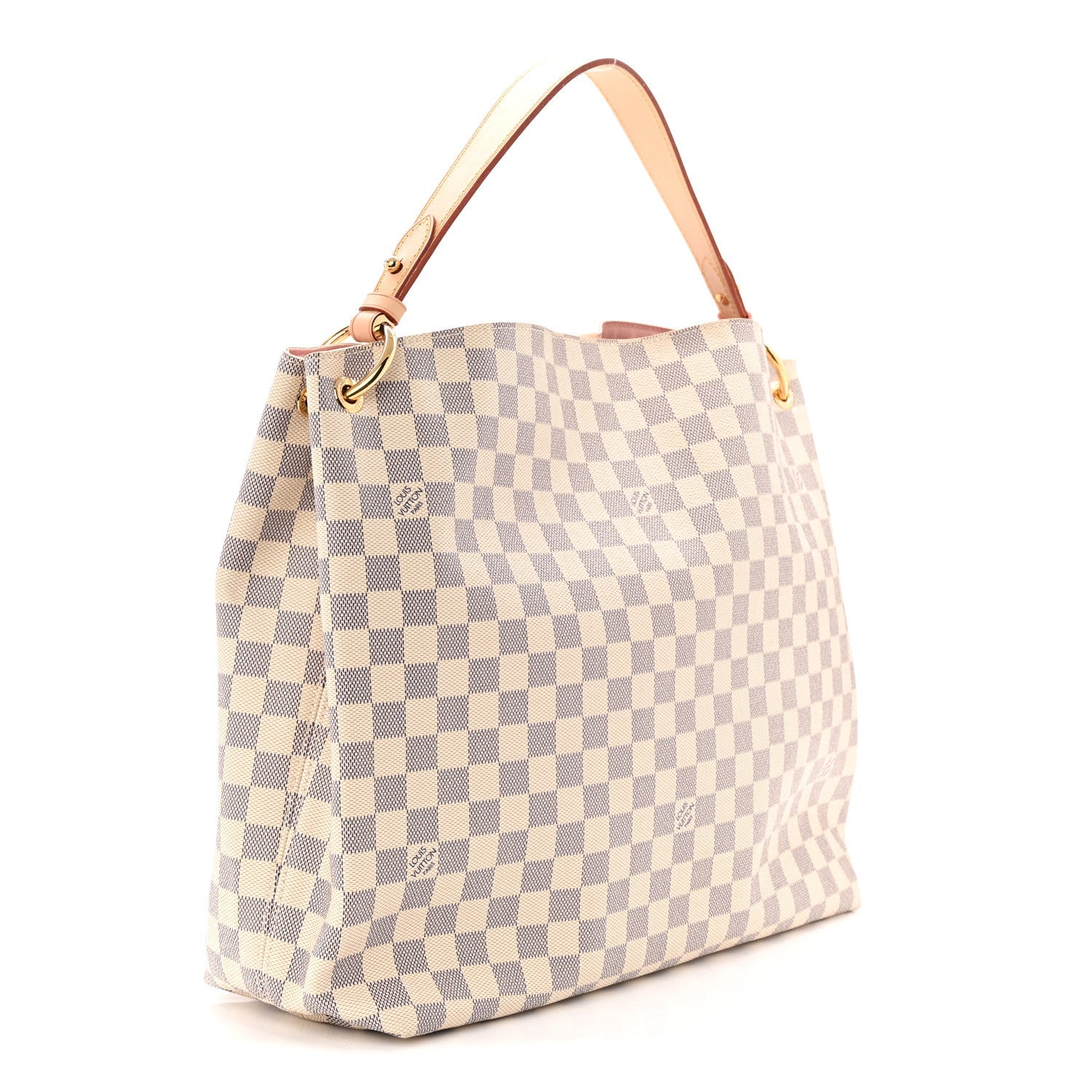 Louis Vuitton Damier Azur Graceful MM Rose Ballerine