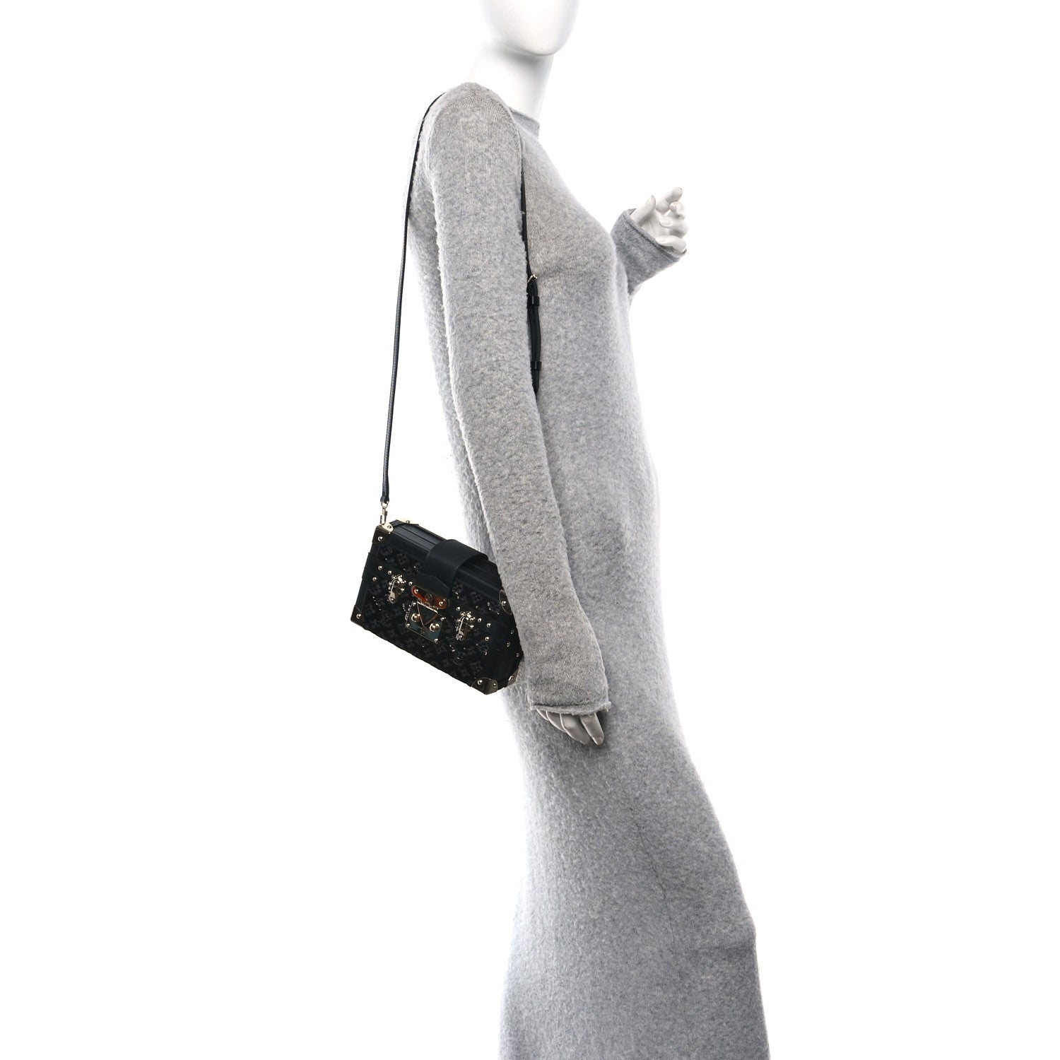 Louis Vuitton Sequins Petite Malle Black