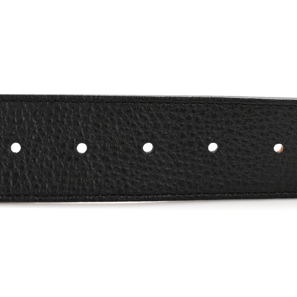Gucci Calfskin 1973 Reversible Belt 90 36 Black Pink