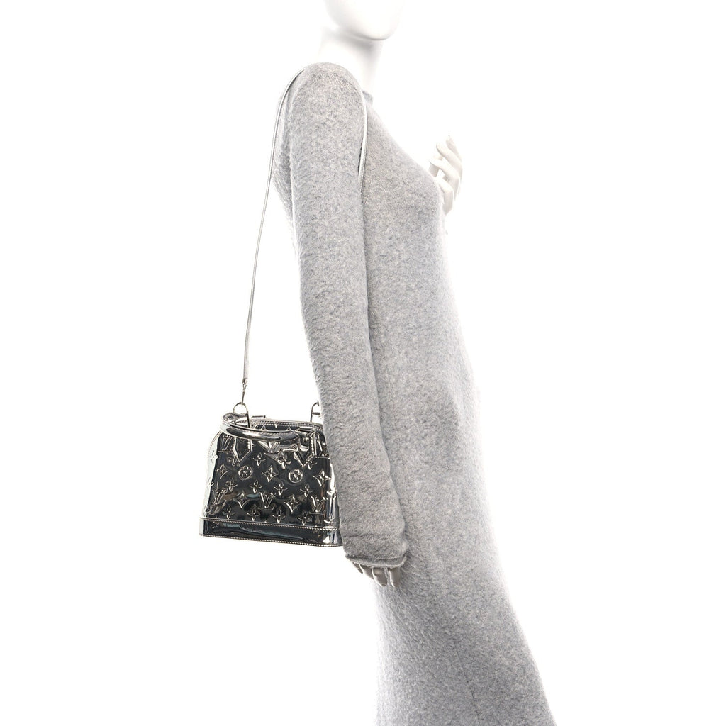 Louis Vuitton Monogram Miroir Alma BB Silver