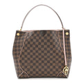 Louis Vuitton Damier Ebene Caissa Hobo Rose Ballerine
