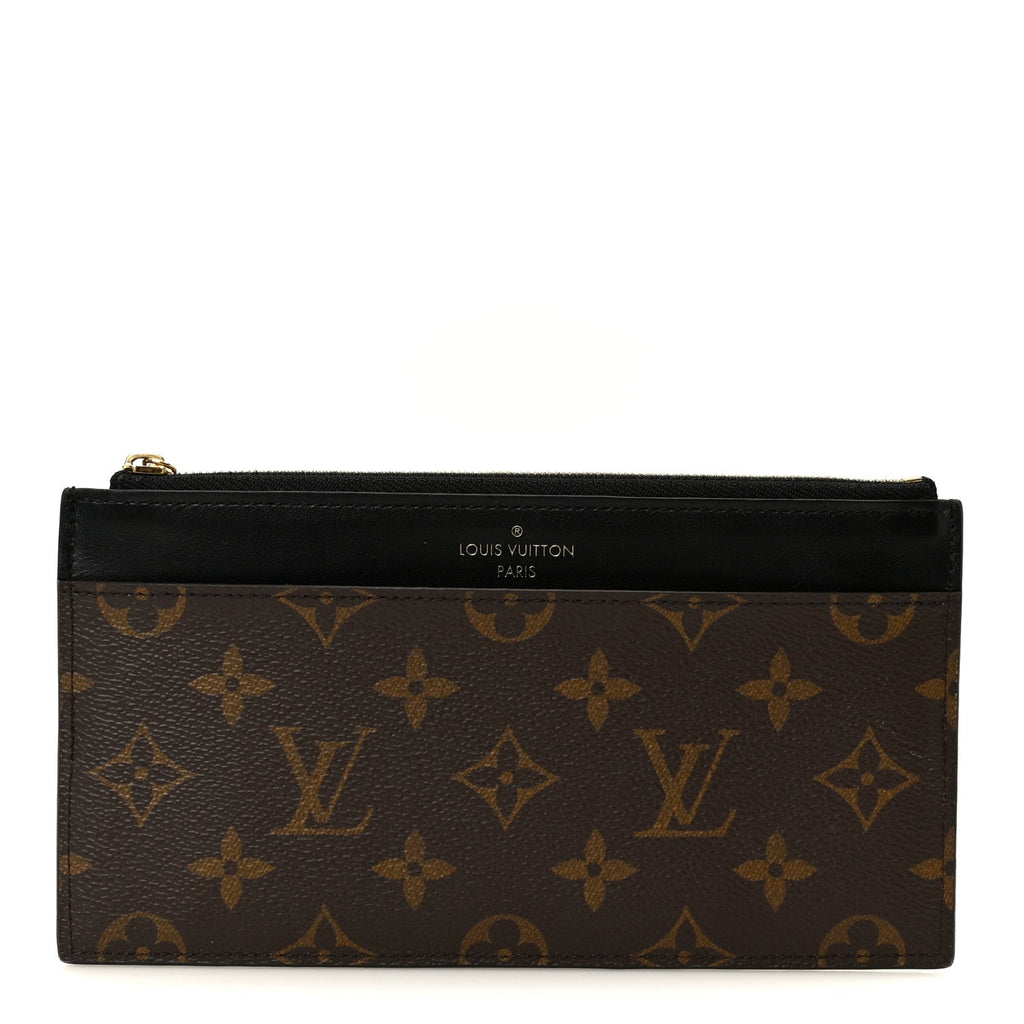 Louis Vuitton Monogram Slim Purse Black