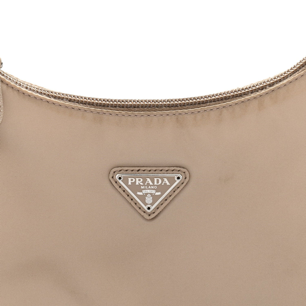 Prada Tessuto Nylon Mini Re-Edition 2000 Bag Cammeo