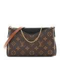 Louis Vuitton Monogram Pallas Clutch Black