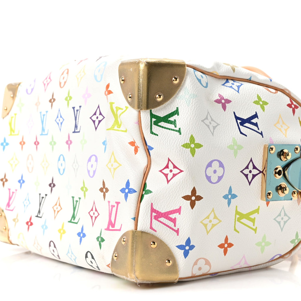 Louis Vuitton Monogram Multicolor Speedy 30 White