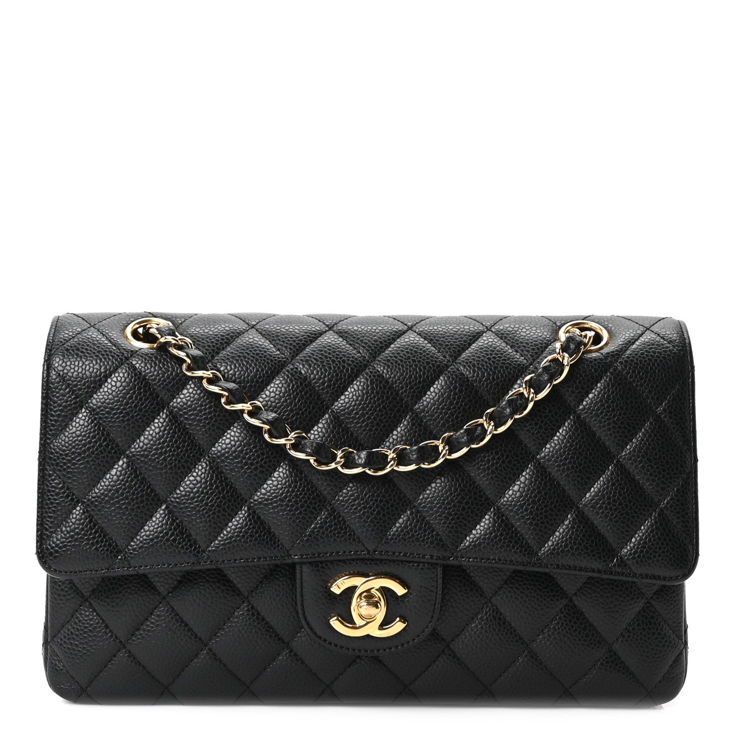 Chanel Caviar Quilted Medium Double Flap Black