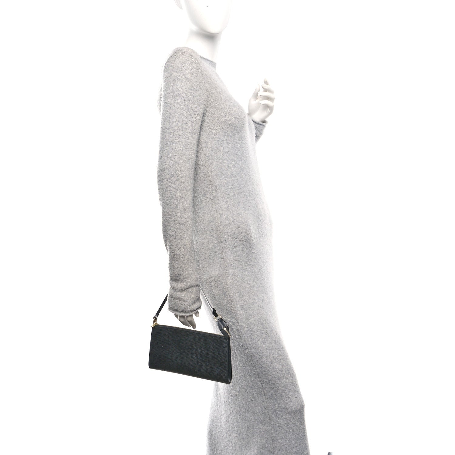 Louis Vuitton Epi Pochette Accessories 24 Black