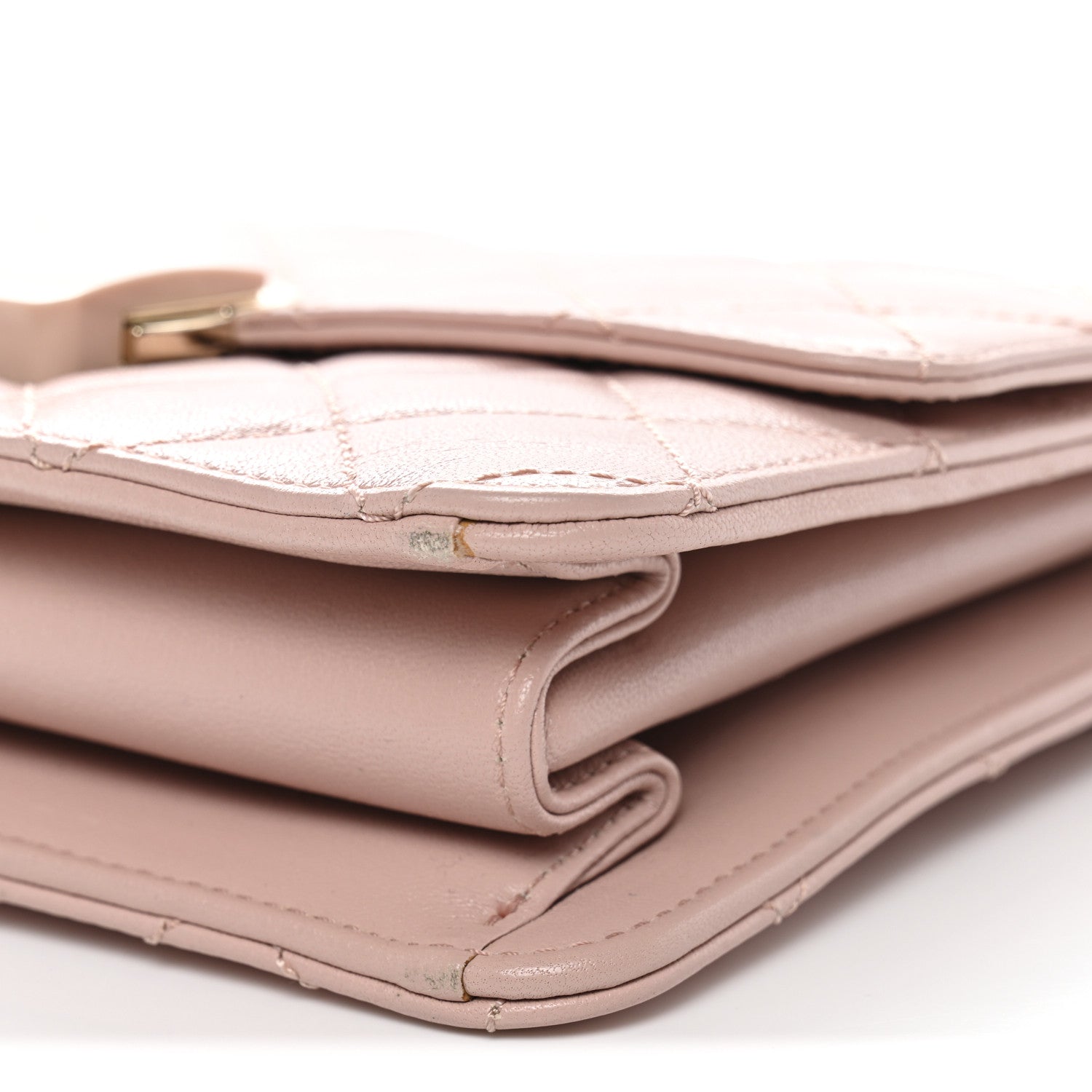 Chanel Sheepskin Quilted Beauty Lock Flap Pink