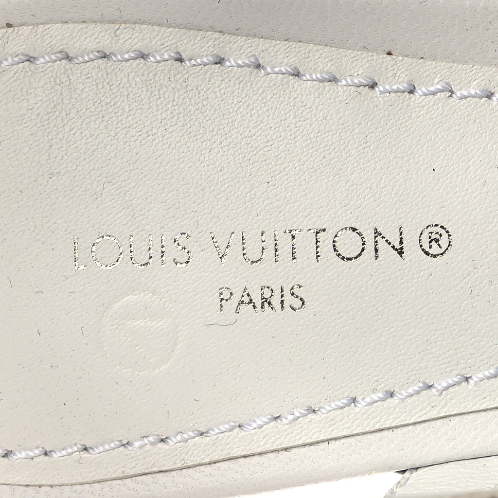 Louis Vuitton Lambskin Patent Calfskin Archlight Slingback Pumps 38 White Black