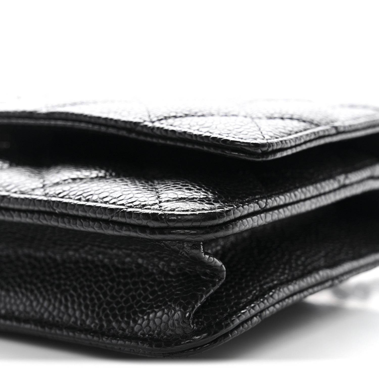 Chanel Caviar Quilted Wallet on Chain WOC Black
