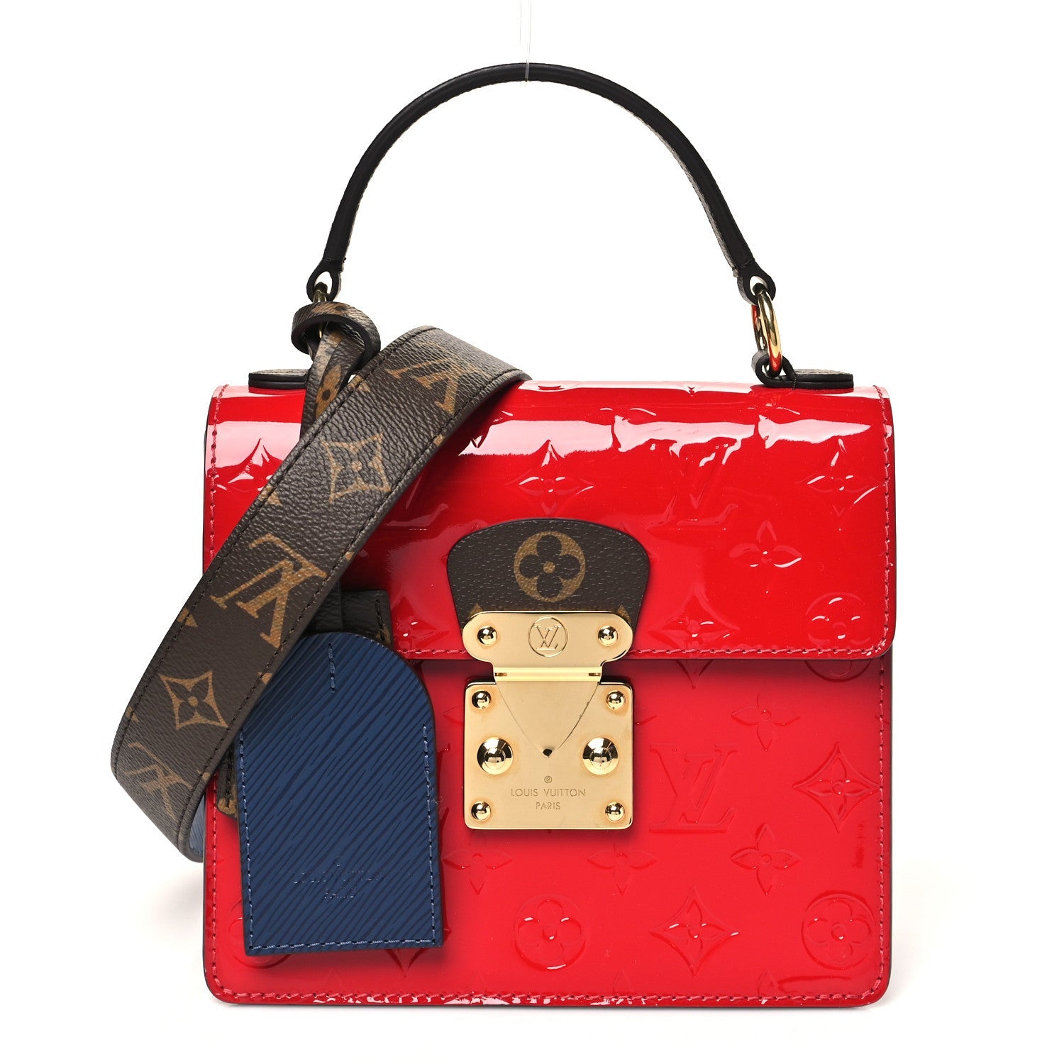 Louis Vuitton Vernis Epi Monogram Spring Street Scarlet