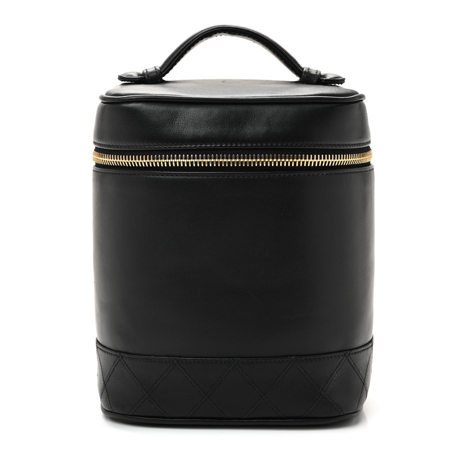 Lambskin Vanity Cosmetic Bag Black