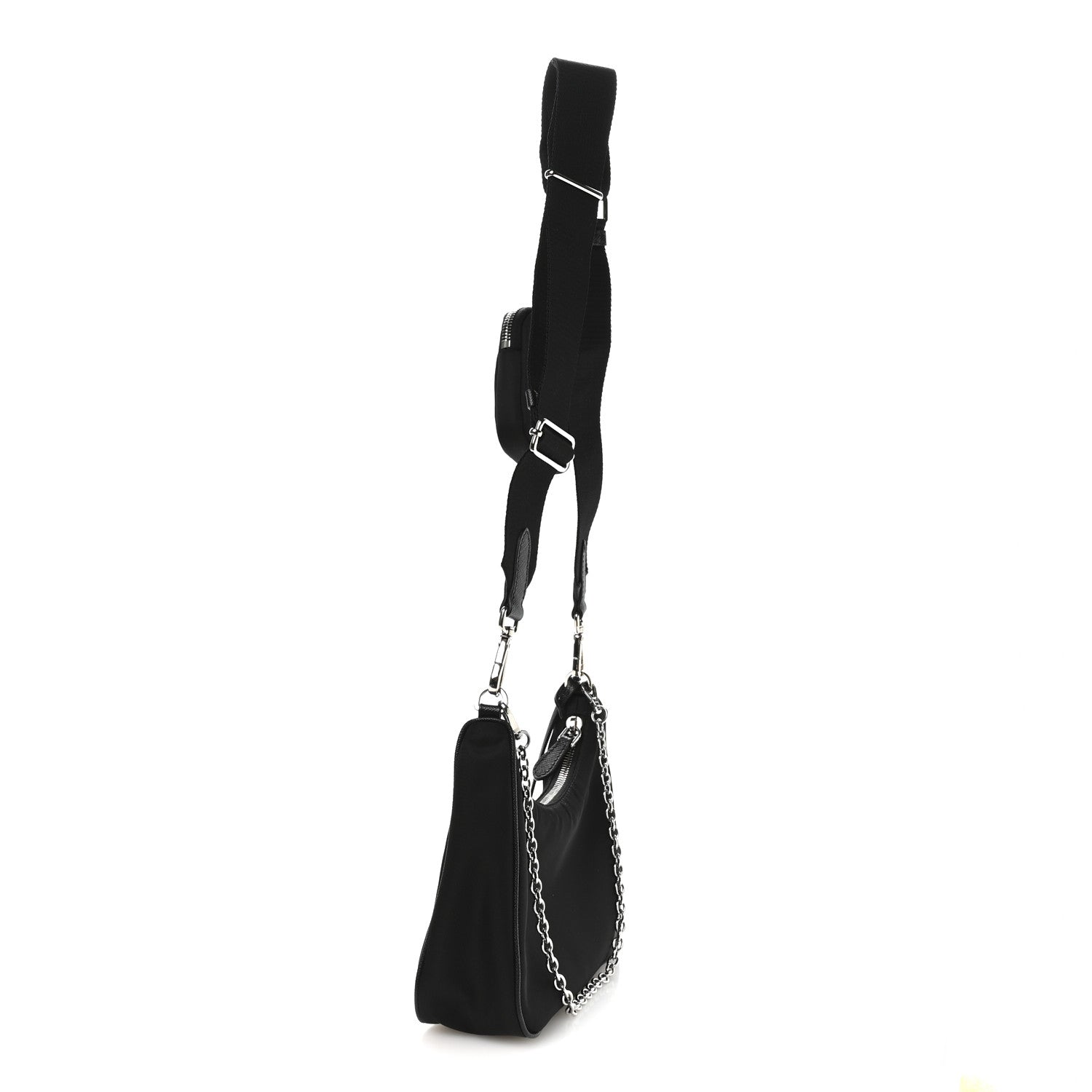 Prada Re-Nylon Saffiano Re-Edition 2005 Shoulder Bag Black