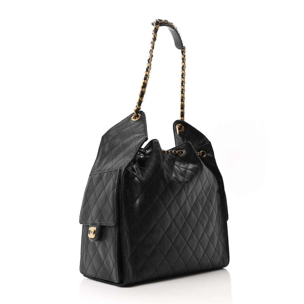 Chanel Caviar Quilted Medium Chanel 25 Handbag Black