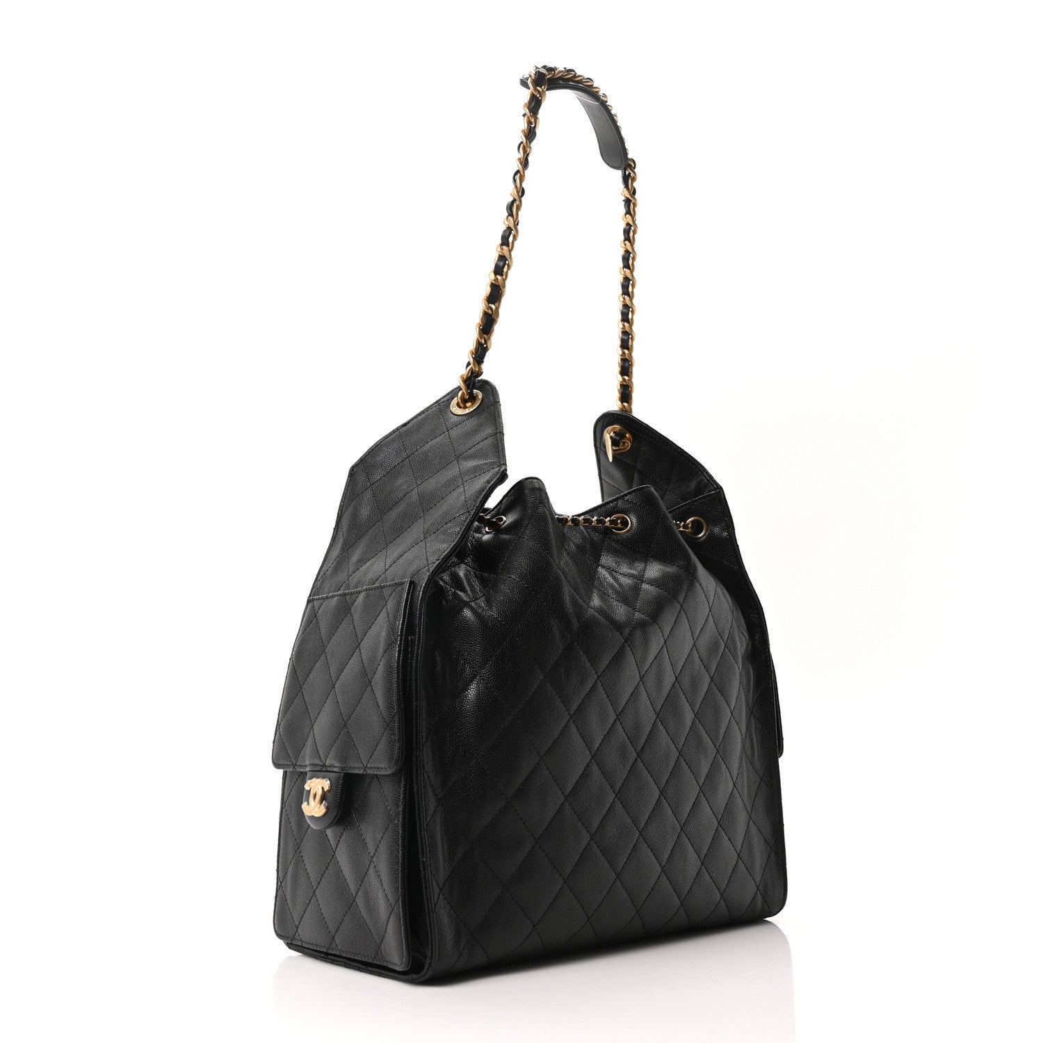 Chanel Caviar Quilted Medium Chanel 25 Handbag Black