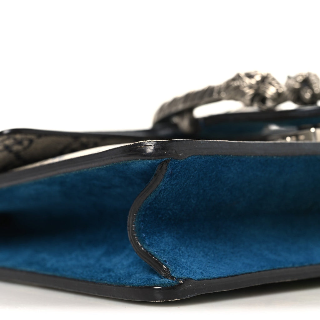 Gucci GG Supreme Monogram Blooms Mini Dionysus Shoulder Bag Beige Navy Vintage Blue