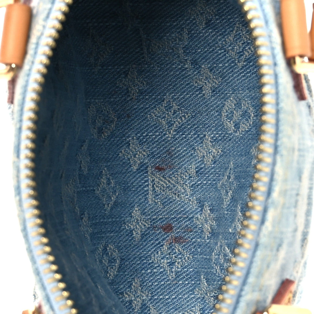 Louis Vuitton Monogram Denim Nano Speedy Sky Blue