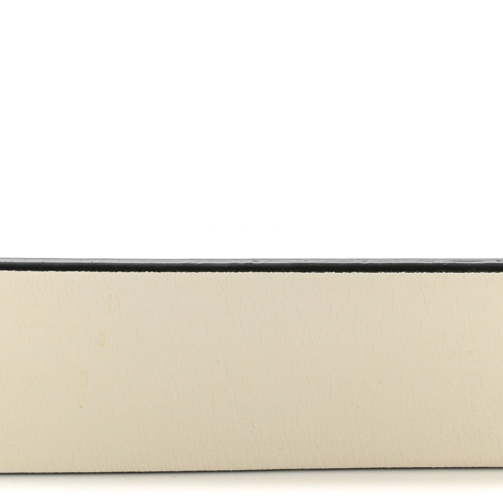 Calfskin CC Reversible Belt 85 White Black