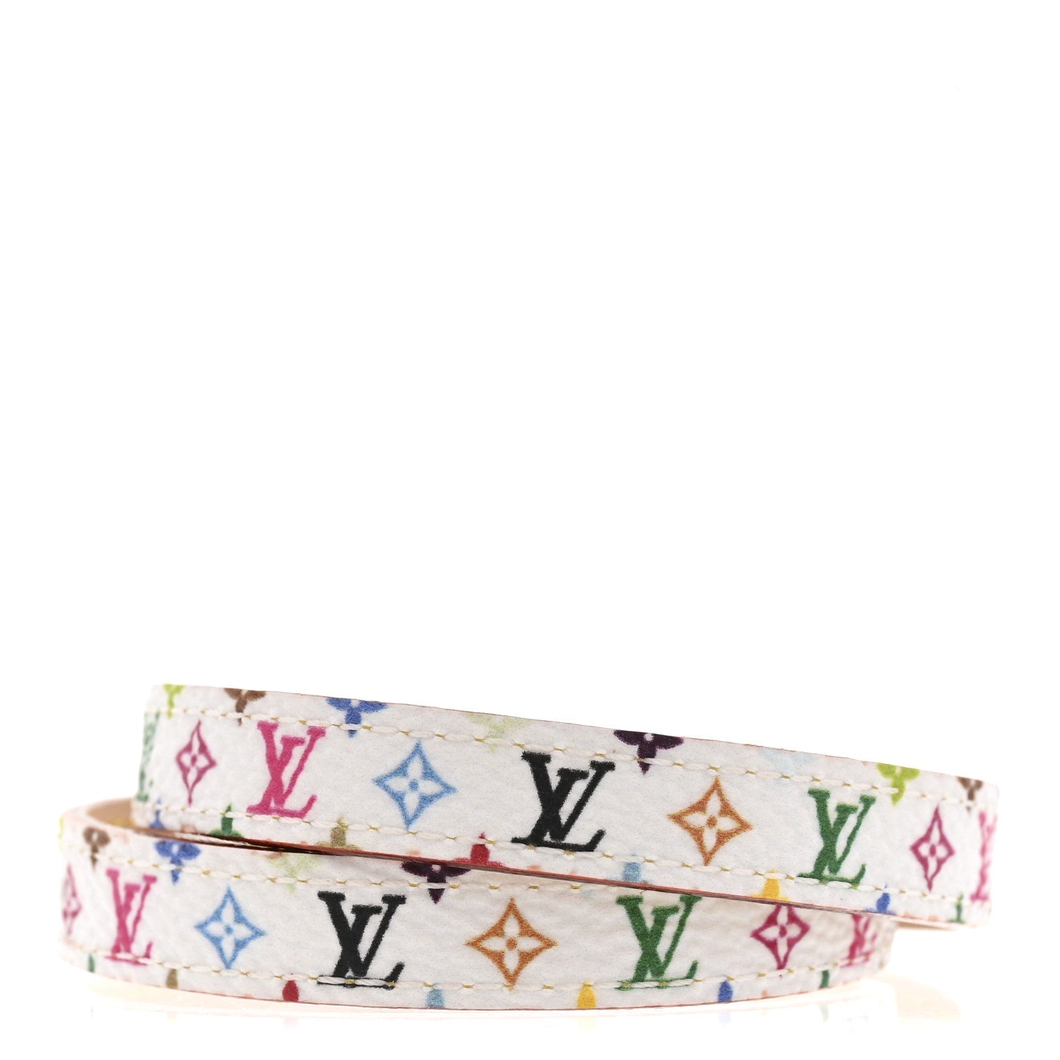 Louis Vuitton LV X TM Monogram Multicolor LV Signature Bracelet 17 White