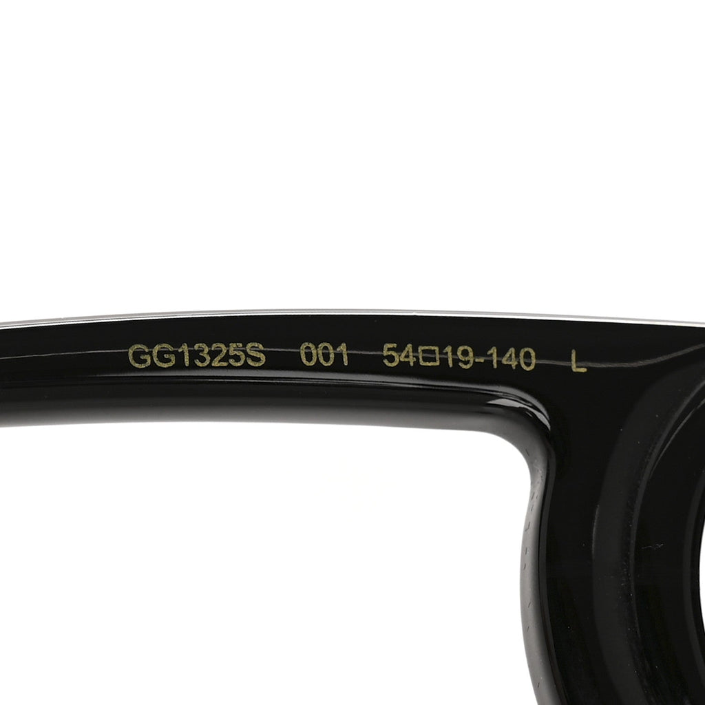 Gucci Acetate Chaise Rectangle Frame Sunglasses GG1325S Black