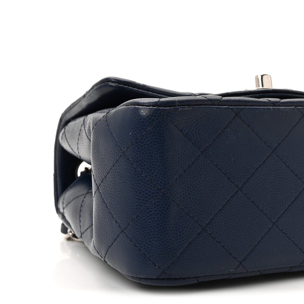 Chanel Caviar Quilted Mini Square Flap Navy