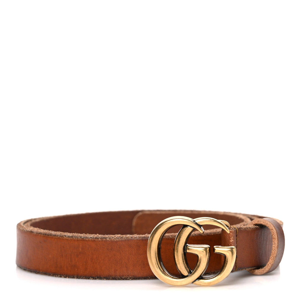 Gucci Faded Calfskin Double G 20mm Belt 80 32 Cuir