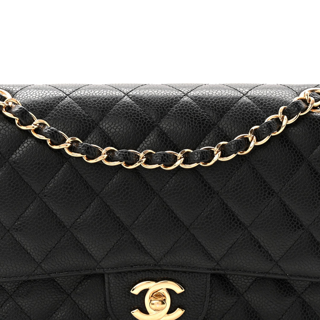 Chanel Caviar Quilted Medium Double Flap Black